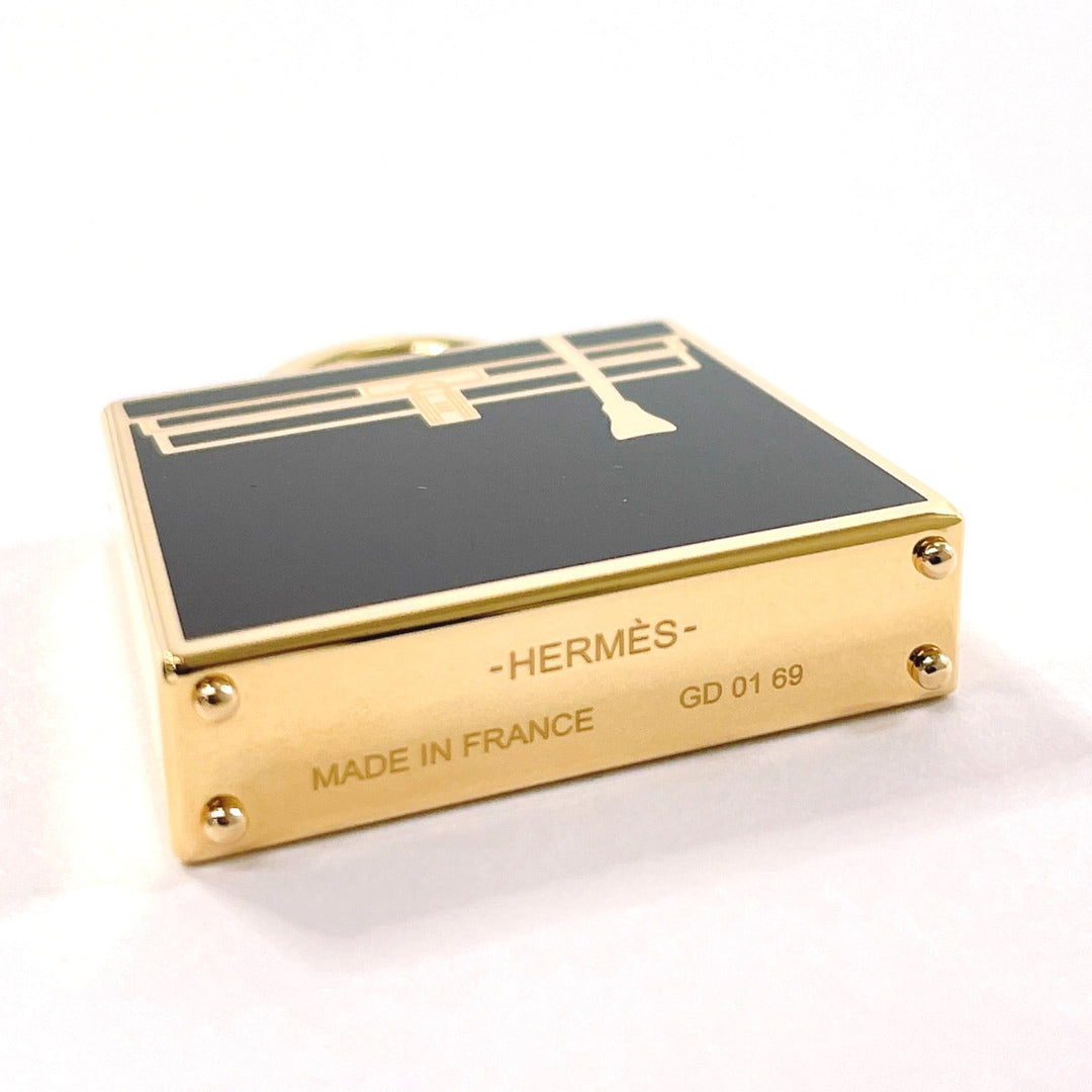 HERMES charm metal gold Curio Jite Kelly Women Used Authentic