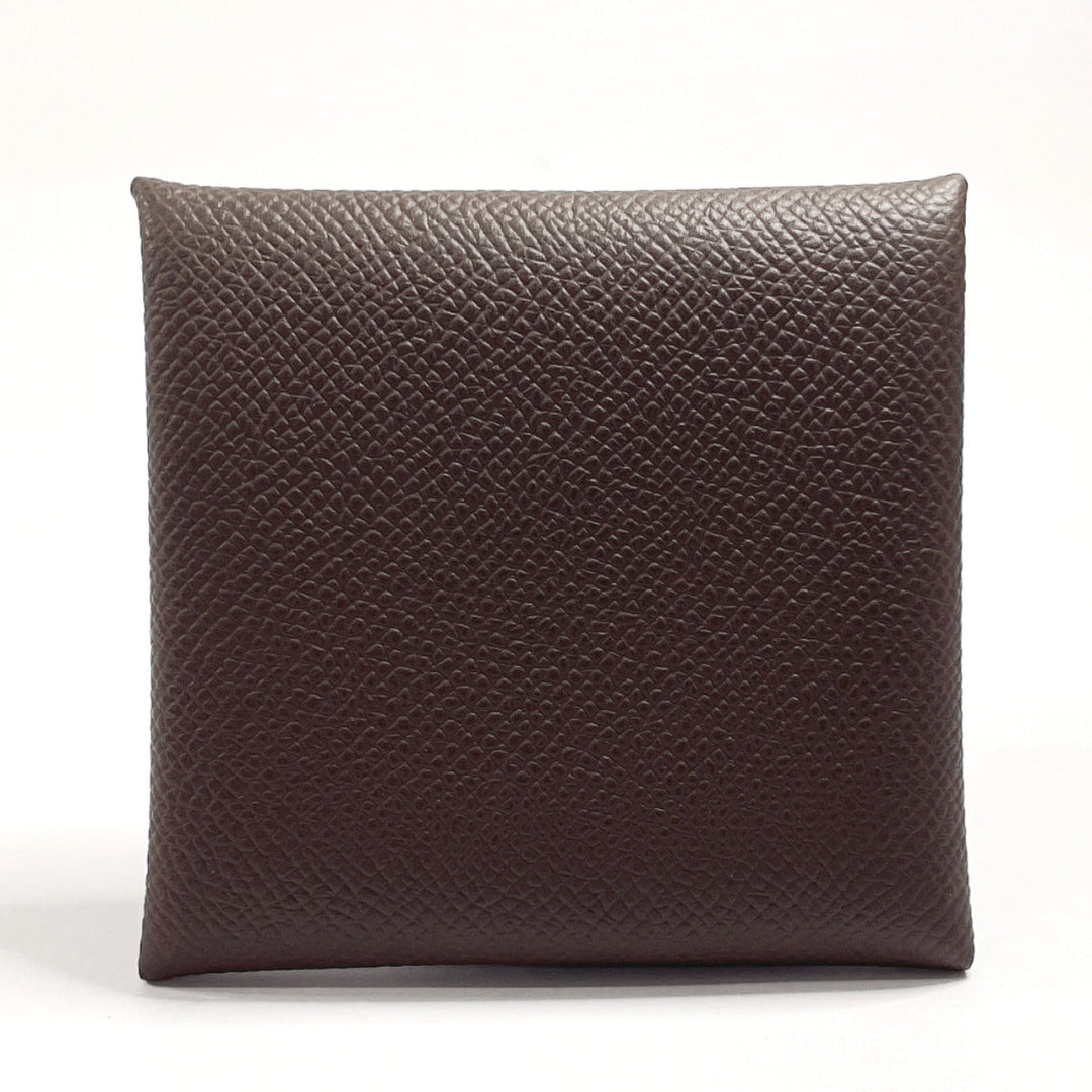 HERMES Coin case Epsom Dark brown Bastia