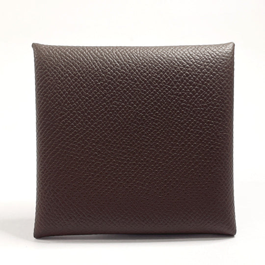 HERMES Coin case Epsom Dark brown Bastia