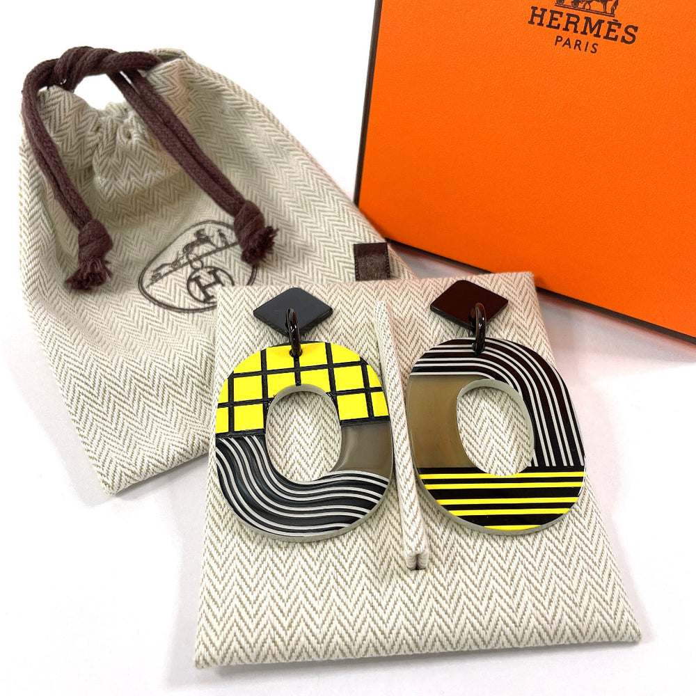 HERMES Pierce Buffalo Horn, Lacquer multicolor Ism Pop Check