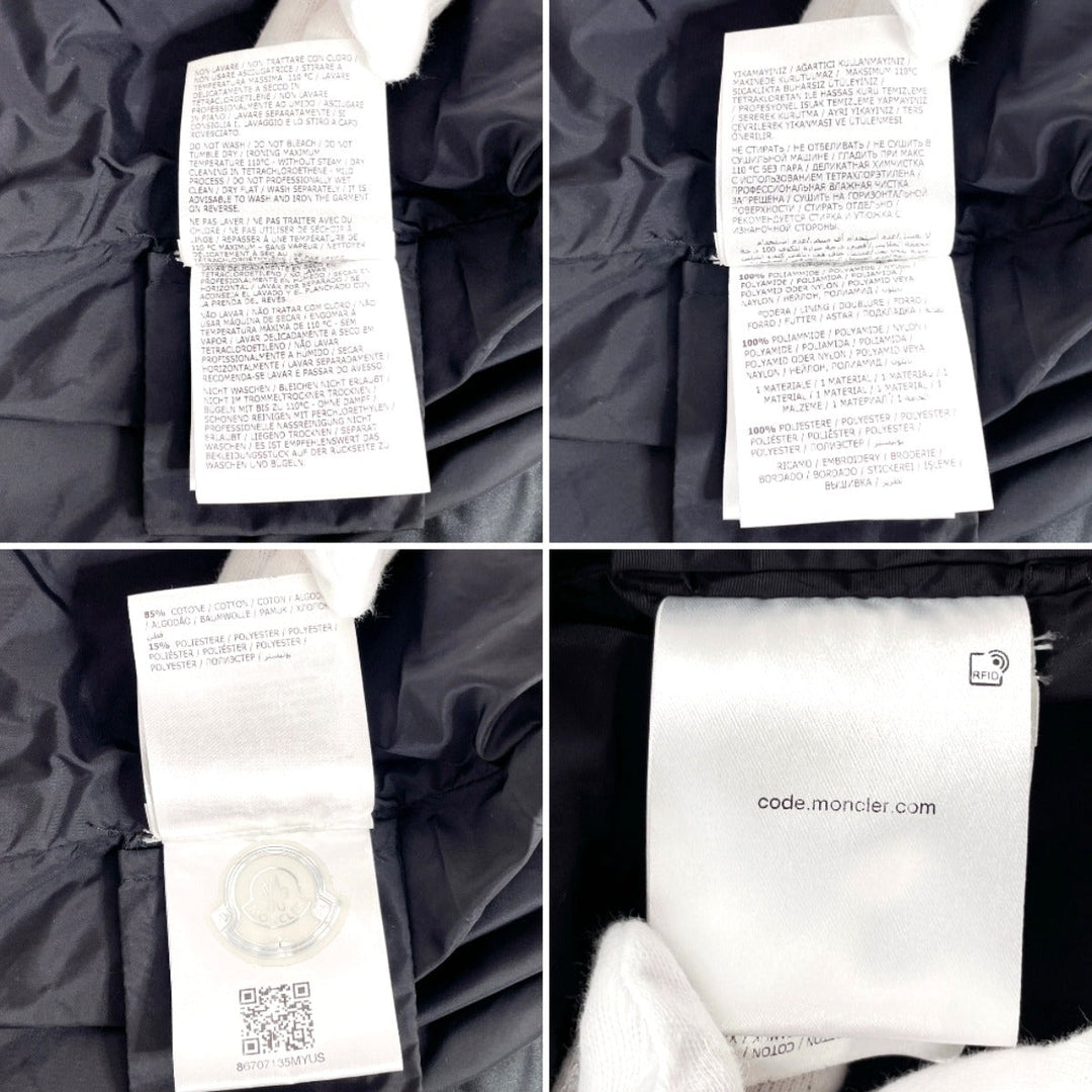 MONCLER Nylon jacket Nylon, 100% nylon black 1