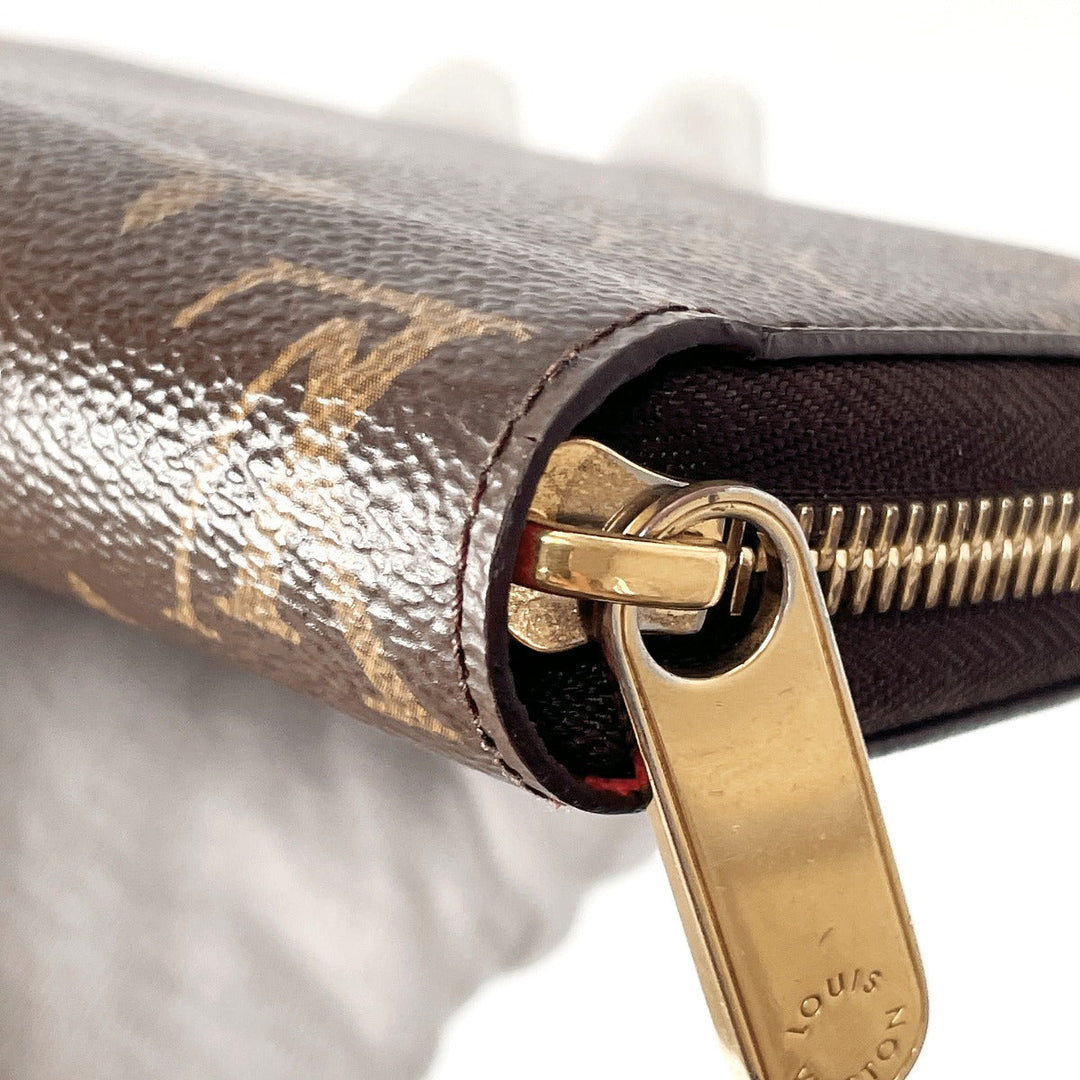 LOUIS VUITTON Long Wallet Purse M41896 Monogram canvas Brown Zippy wallet