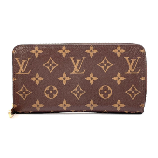 LOUIS VUITTON Long Wallet Purse M41896 Monogram canvas Brown Zippy wallet
