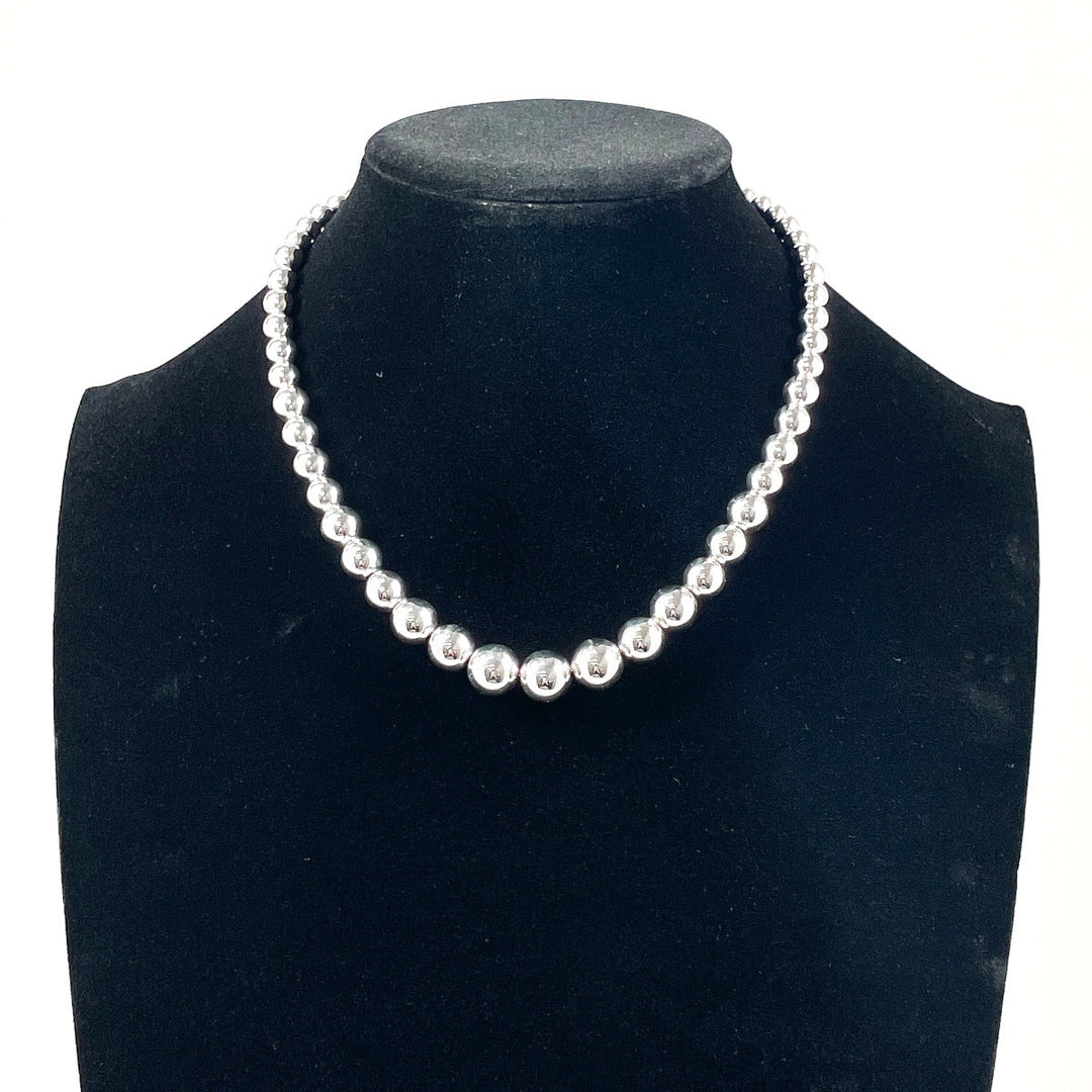 TIFFANY&Co. Necklace Silver925 Silver Graduated ball