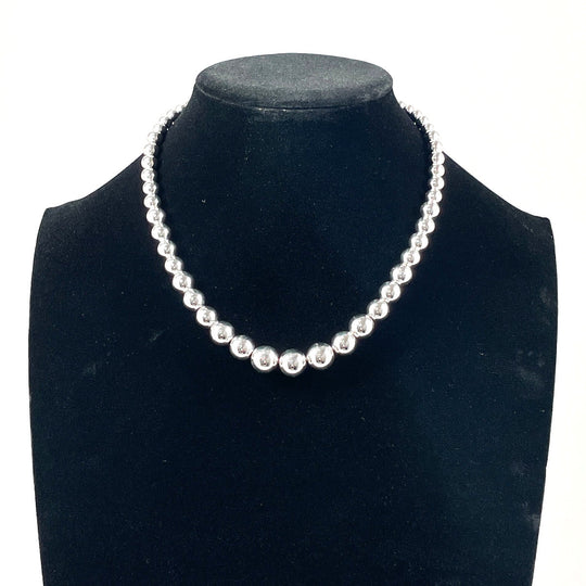 TIFFANY&Co. Necklace Silver925 Silver Graduated ball