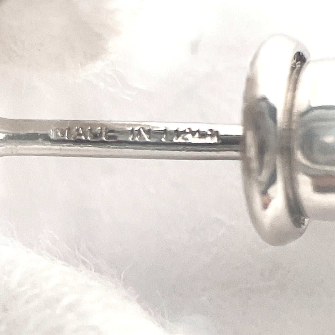 FENDI Pierce 8AG738 Metal, Rhinestone Silver F is Fendi Pierce