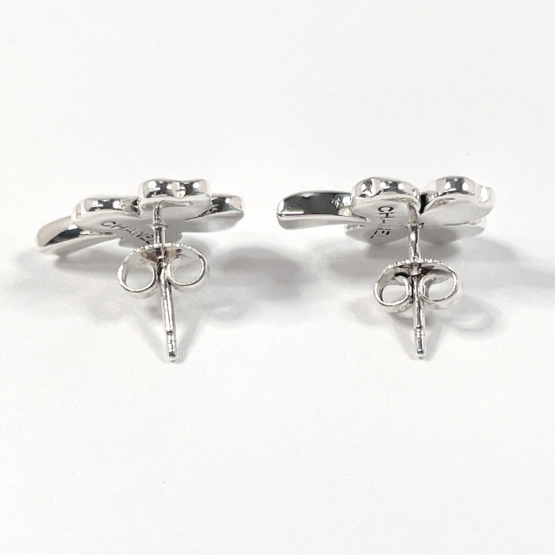 CHANEL Pierce Silver925 Silver Clover