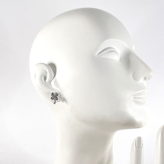 CHANEL Pierce Silver925 Silver Clover