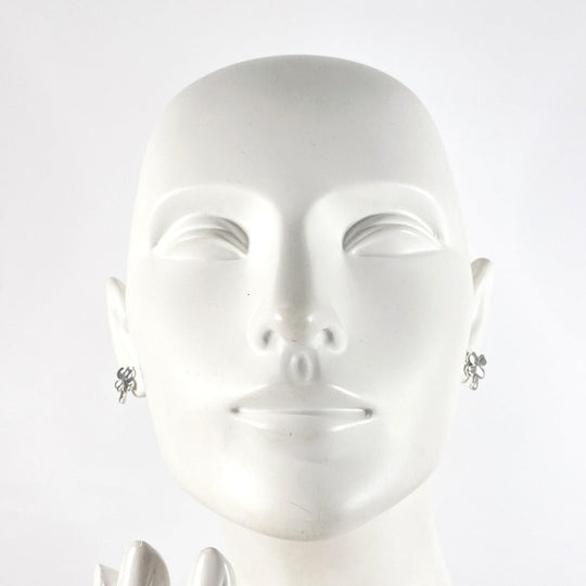 CHANEL Pierce Silver925 Silver Clover