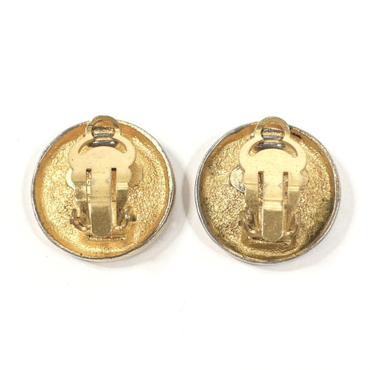 CHANEL Earring metal gold vintage COCO Mark