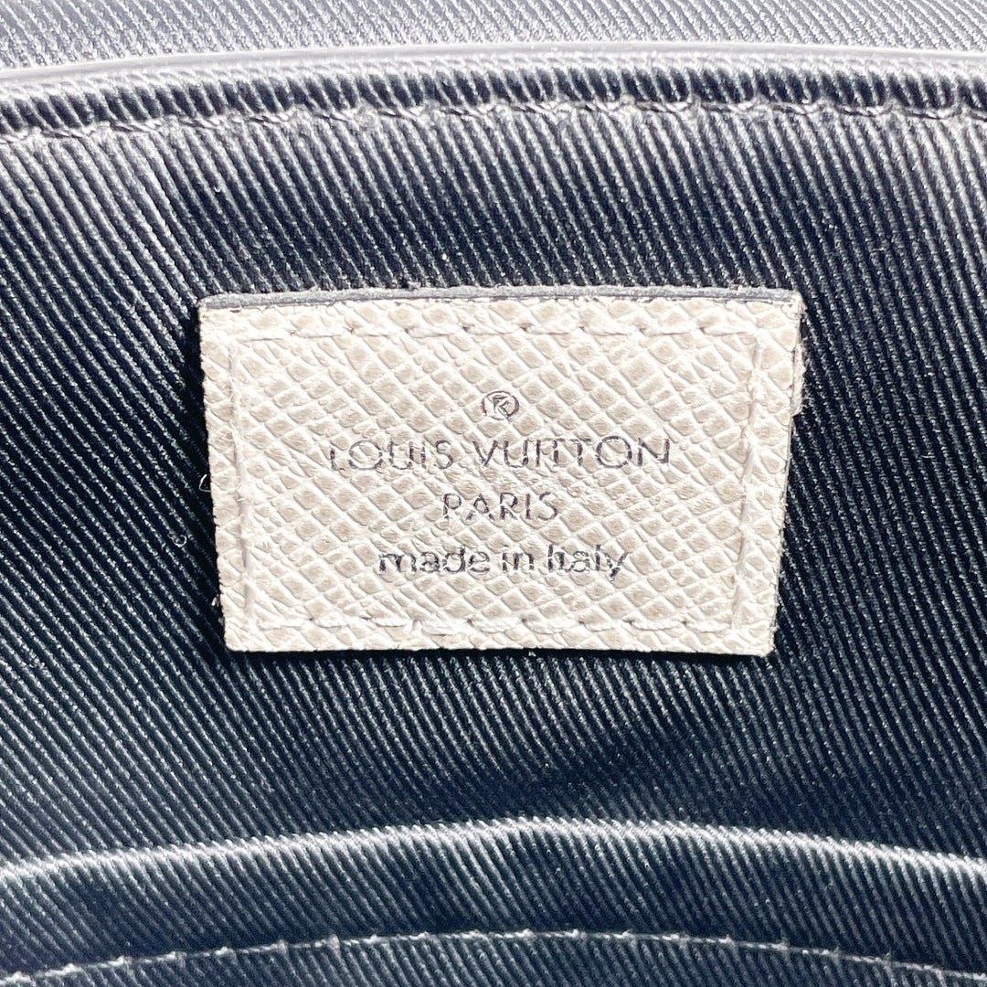 LOUIS VUITTON Shoulder Bag M32733 Taiga Leather off white Roman PM