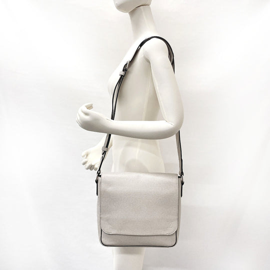 LOUIS VUITTON Shoulder Bag M32733 Taiga Leather off white Roman PM