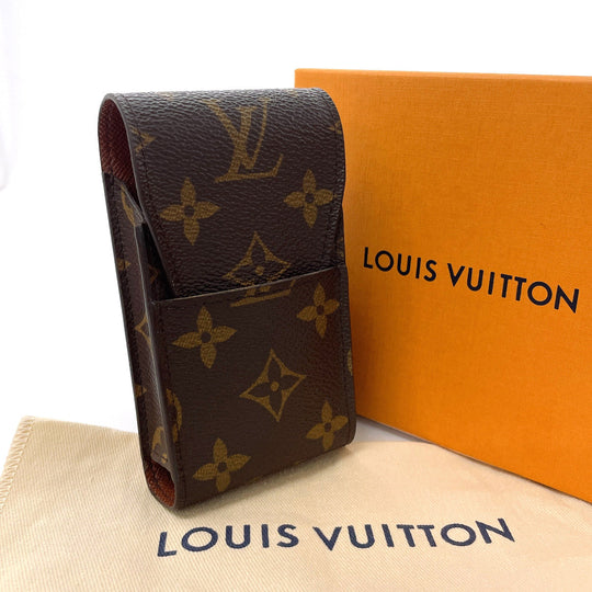 LOUIS VUITTON Cigarette case M63024 PVC coated canvas Brown Monogram Etui cigarette