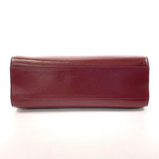TIFFANY&Co. Shoulder Bag leather Bordeaux Circle logo ChainShoulder