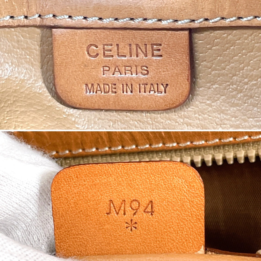 CELINE Handbag PVC, Leather Brown Macadam