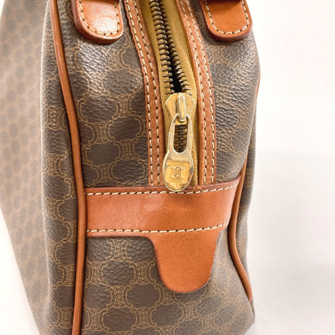 CELINE Handbag PVC, Leather Brown Macadam