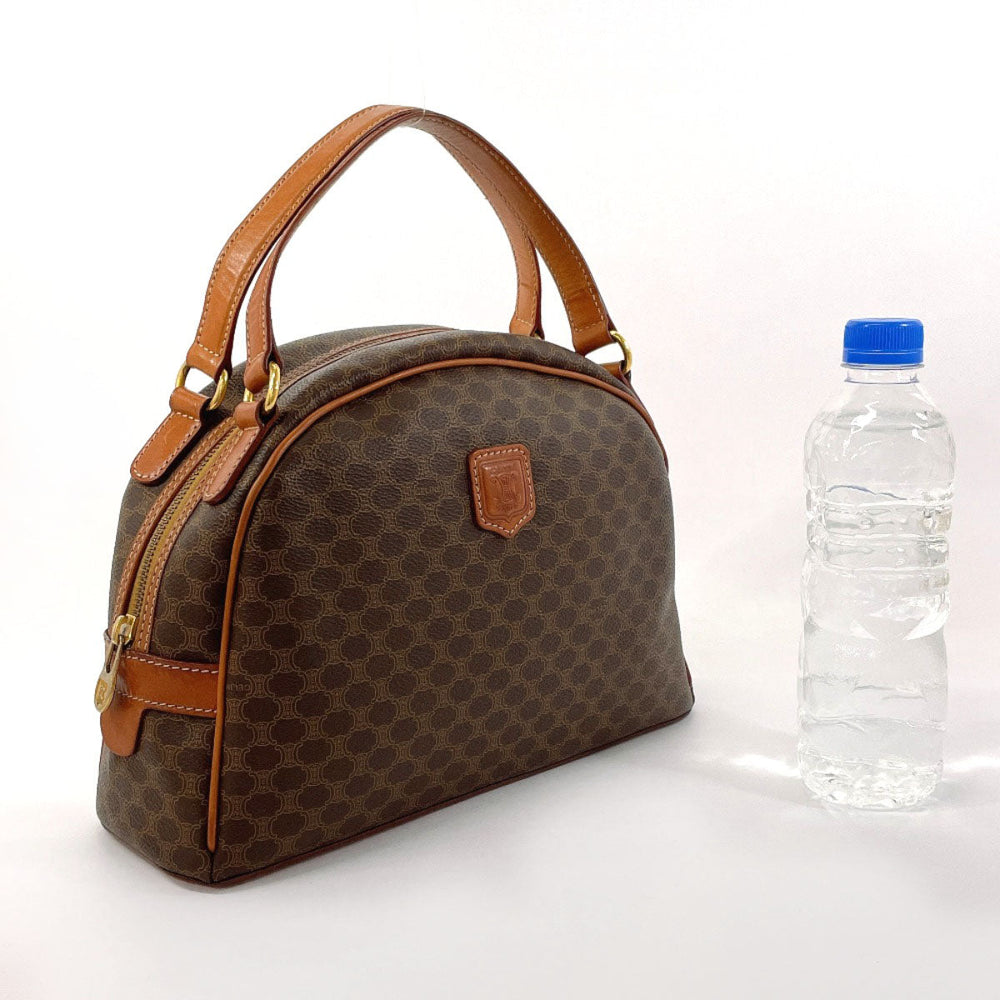 CELINE Handbag PVC, Leather Brown Macadam