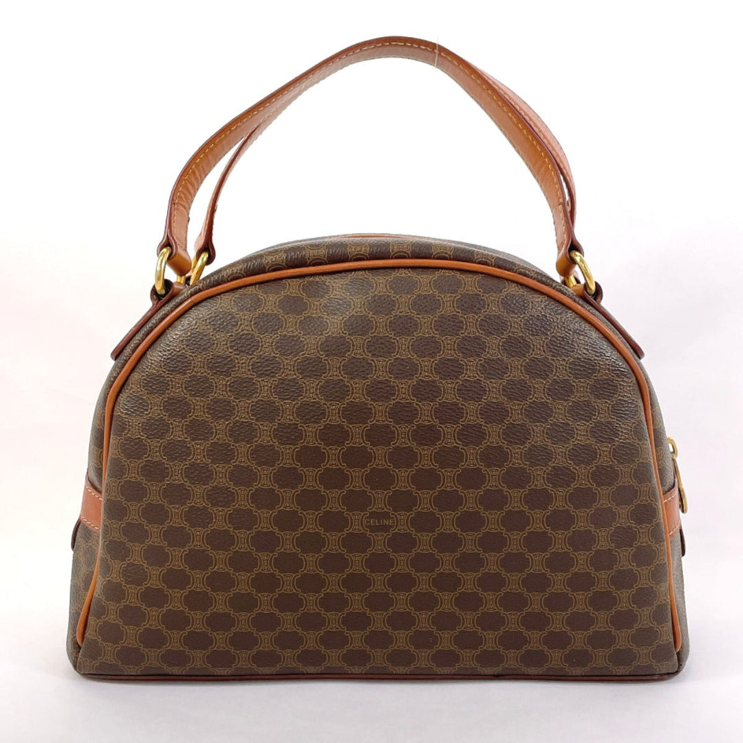 CELINE Handbag PVC, Leather Brown Macadam