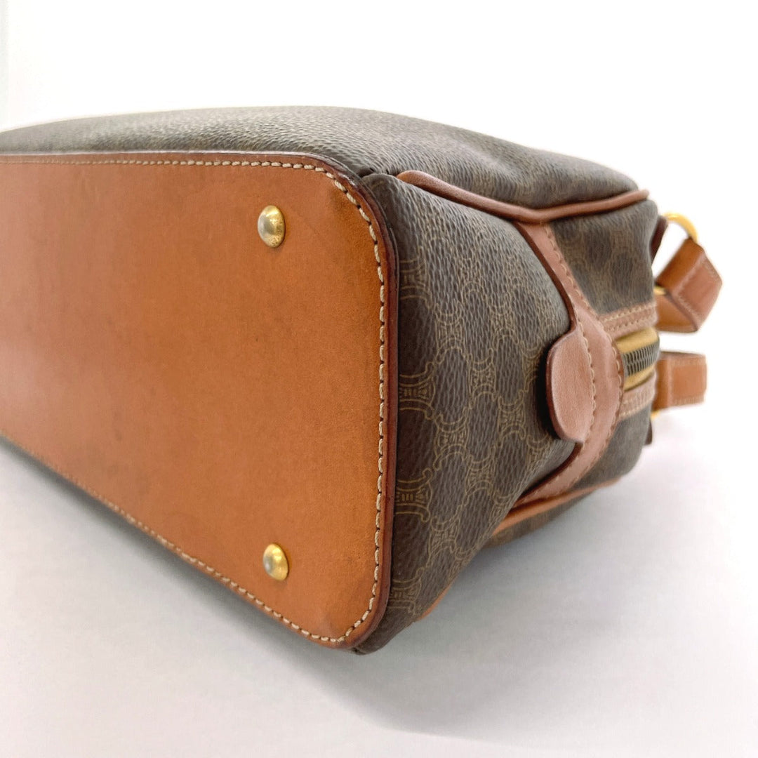 CELINE Handbag PVC, Leather Brown Macadam