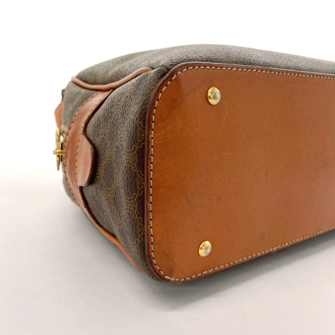 CELINE Handbag PVC, Leather Brown Macadam