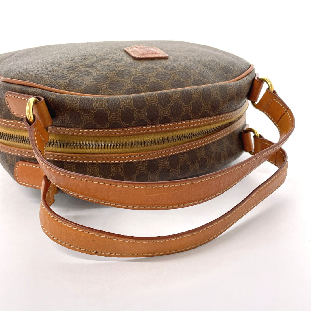 CELINE Handbag PVC, Leather Brown Macadam