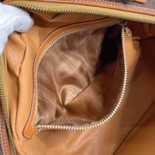 CELINE Handbag PVC, Leather Brown Macadam