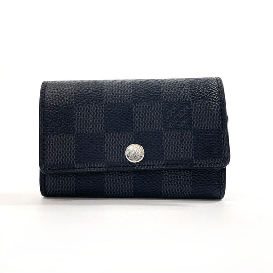 LOUIS VUITTON Key case Key holder  N62662 Damier Grafitte black Multicles 6