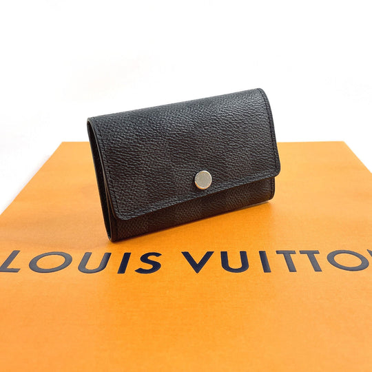 LOUIS VUITTON Key case Key holder  N62662 Damier Grafitte black Multicles 6