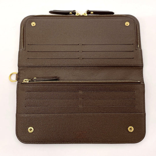 LOUIS VUITTON Long Wallet Purse N63071 Damier Brown Portefeuille Ansolit