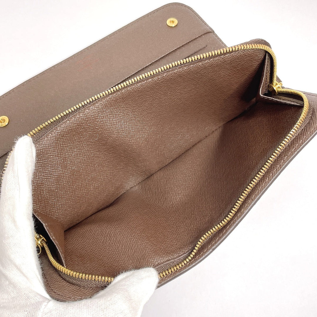 LOUIS VUITTON Long Wallet Purse N63071 Damier Brown Portefeuille Ansolit