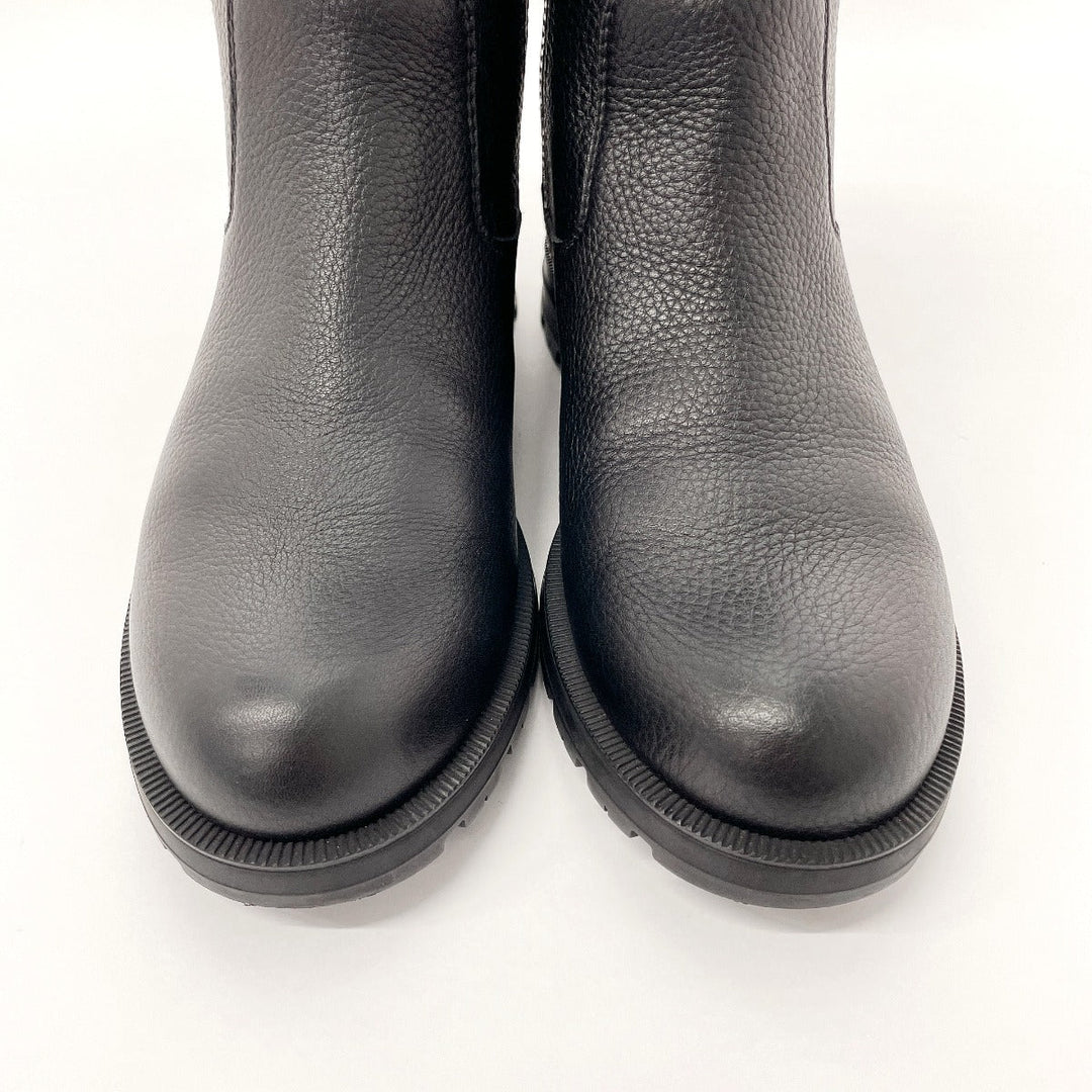 GUCCI boots 388050 Leather, Suede black Micro GG side zip ankle boots 37 1/2