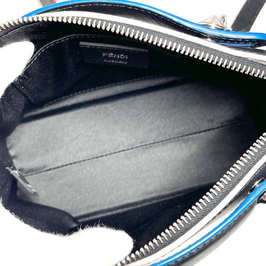 FENDI Shoulder Bag 8BL135-67G leather black 2WAY By the way small Women Used Authentic