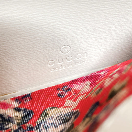 GUCCI Long Wallet Purse 536451 leather white quilting GG Marmont