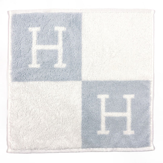HERMES towel H102192M 03 Cotton , 100% cotton blue Carre Towel Avalon