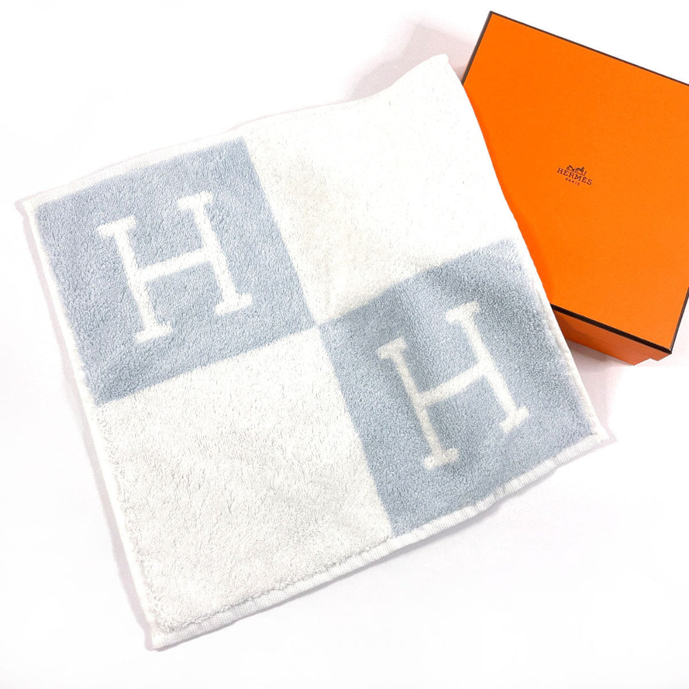 HERMES towel H102192M 03 Cotton , 100% cotton blue Carre Towel Avalon
