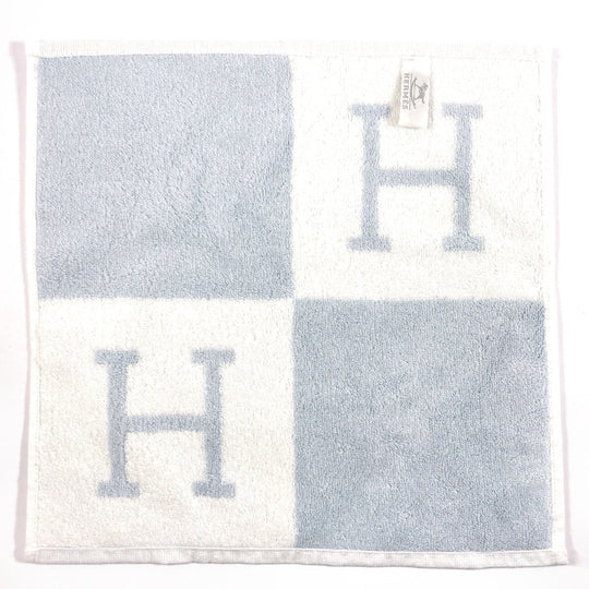HERMES towel H102192M 03 Cotton , 100% cotton blue Carre Towel Avalon
