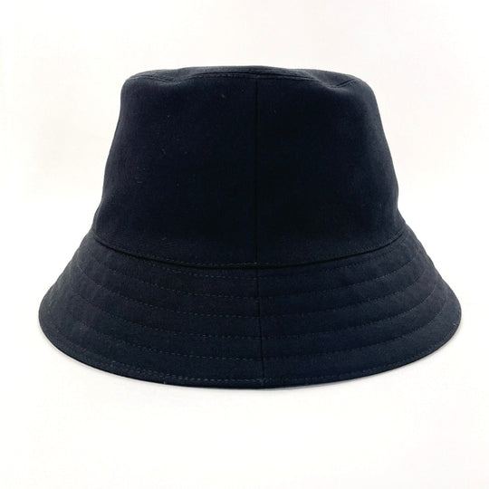 HERMES hat Cotton , 100% cotton black Bucket hat Harper H Serie 58