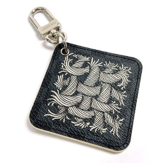LOUIS VUITTON key ring MP1621 Damier Grafitte black Christopher nemes Illustrated rope
