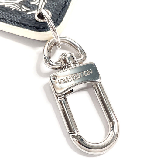 LOUIS VUITTON key ring MP1621 Damier Grafitte black Christopher nemes Illustrated rope