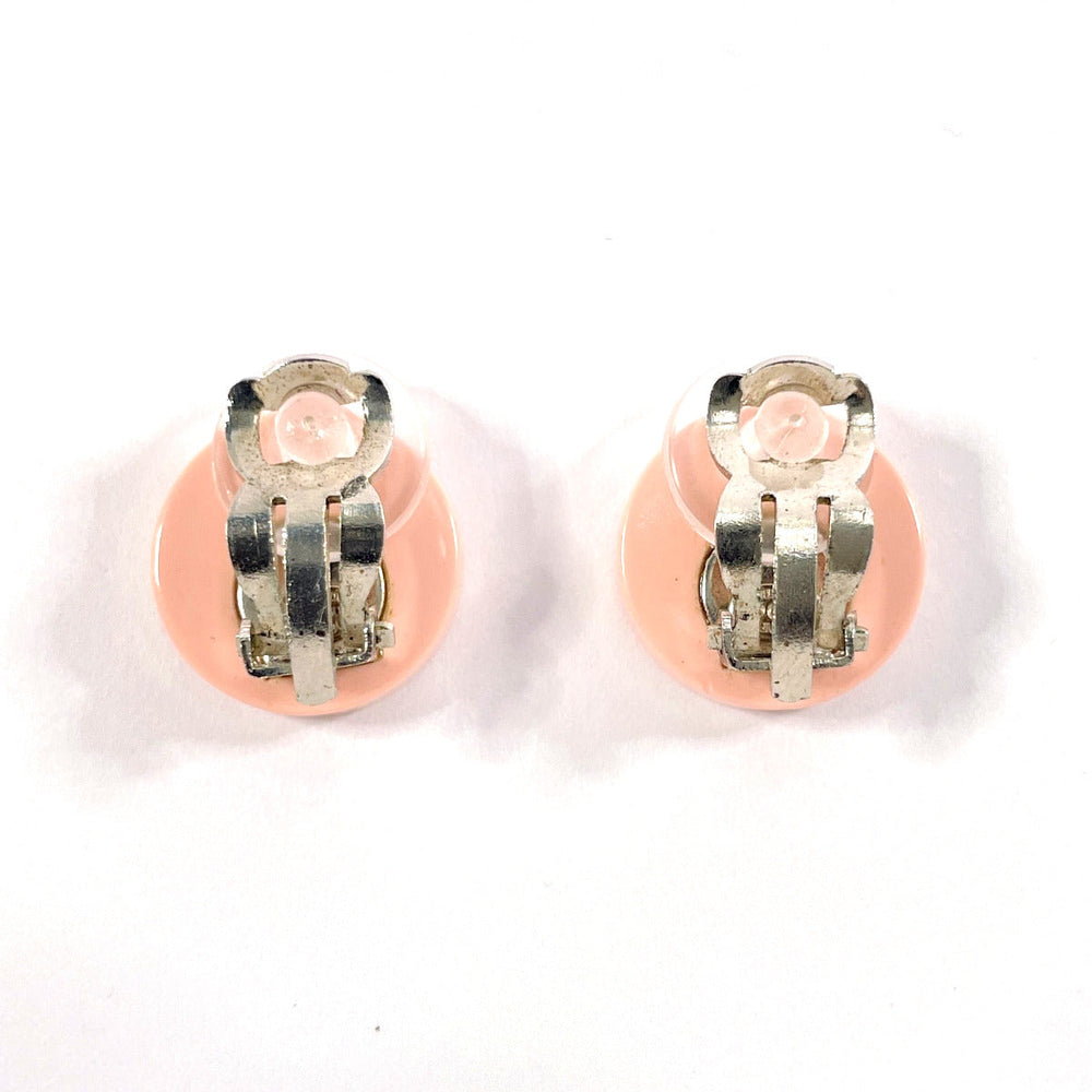 CHANEL Earring plastic pink COCO Mark