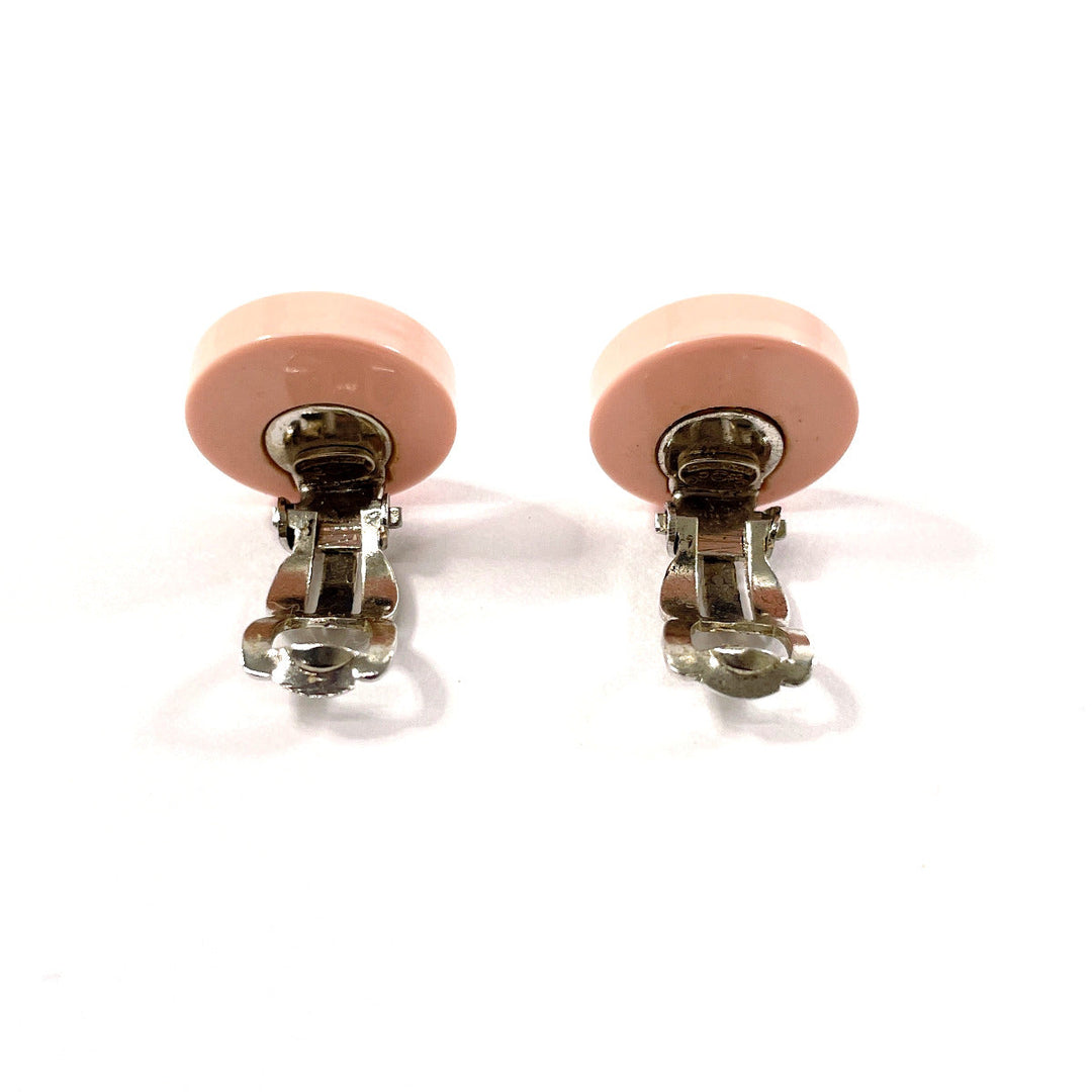 CHANEL Earring plastic pink COCO Mark