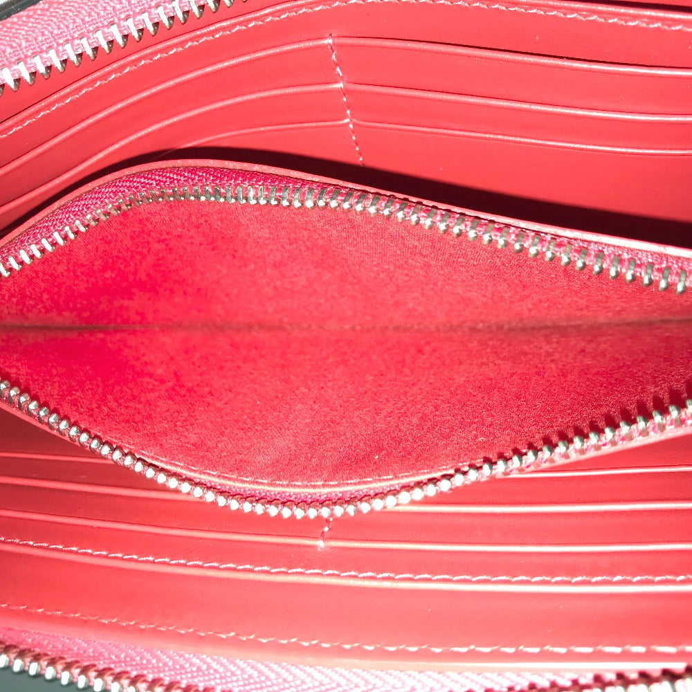 Christian Louboutin Long Wallet Purse 1185059 leather leather pink Round zip Panettone spike studs