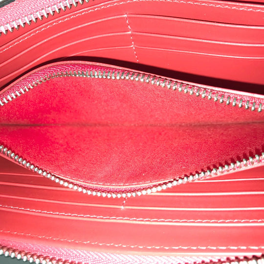 Christian Louboutin Long Wallet Purse 1185059 leather leather pink Round zip Panettone spike studs