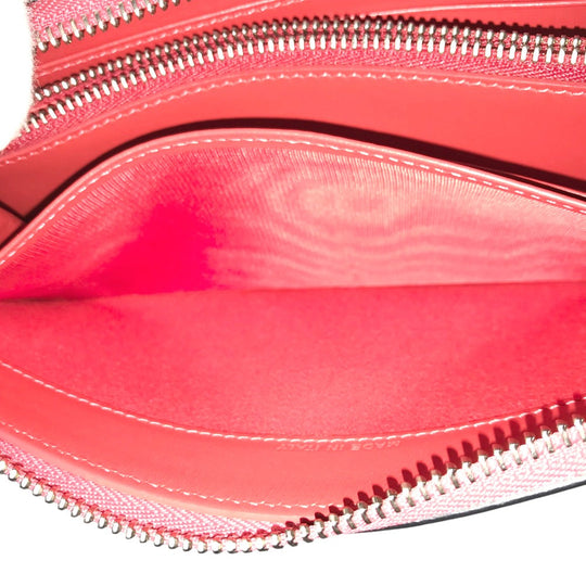 Christian Louboutin Long Wallet Purse 1185059 leather leather pink Round zip Panettone spike studs
