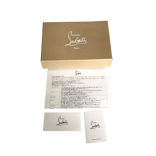 Christian Louboutin Long Wallet Purse 1185059 leather leather pink Round zip Panettone spike studs