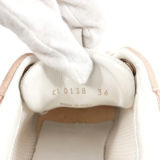 LOUIS VUITTON sneakers Suede, Leather pink Run away line Women 36 Used Authentic