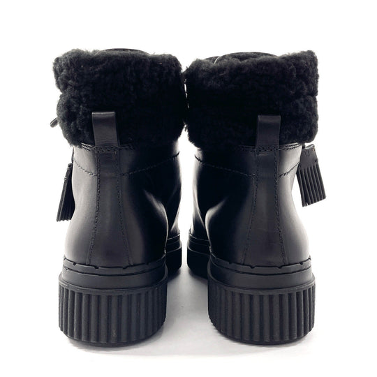 TOD’S boots XXW39A0W061HXMB999 leather black Lace up boots 40 1/2