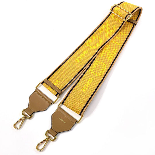 FENDI Shoulder strap Canvas, Leather yellow Strap you Women Used Authentic