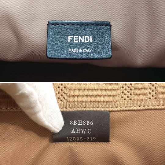 FENDI Tote Bag 8BH386 AHWC F09YL Nylon, Leather Brown FENDIxSKIMS Sunshine Medium