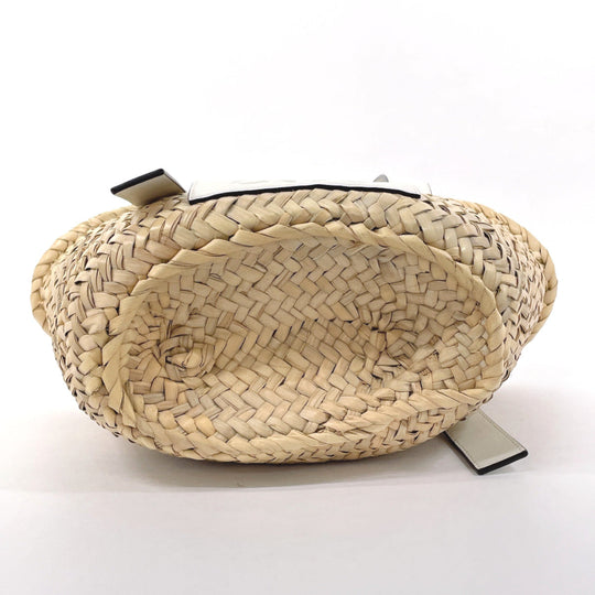 LOEWE Tote Bag A223S93X04 Raffia, Leather beige Basket bag small
